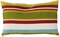Tiwari Home 20" Green and Red Striped Rectangular Throw Pillow
